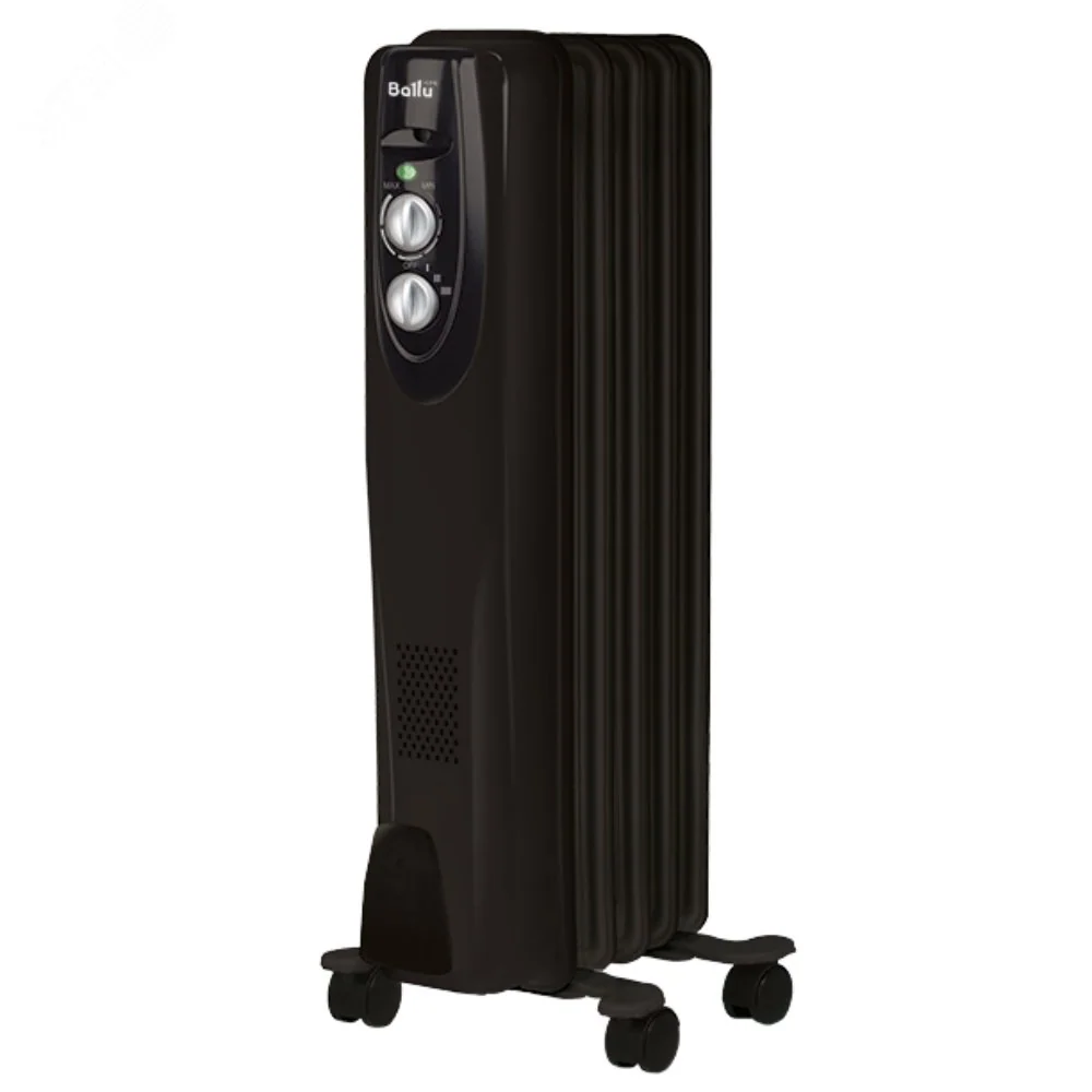 Ballu Радиатор масляный Classic black BOH/CL-05BRN 1000 5 секций